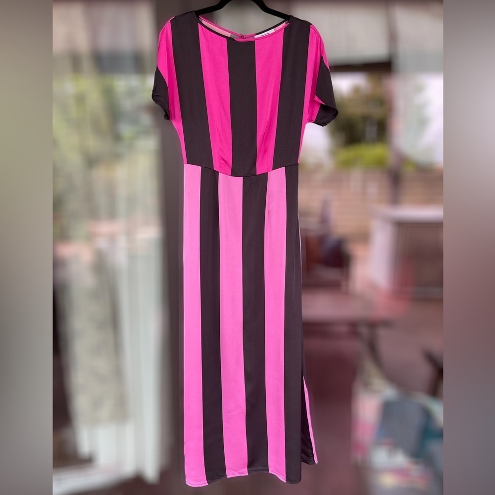 CHRISTOPHER JOHN ROGERS + Target ~ Pink & Black Striped Maxi Dress ~ Size 0 - Picture 10 of 16